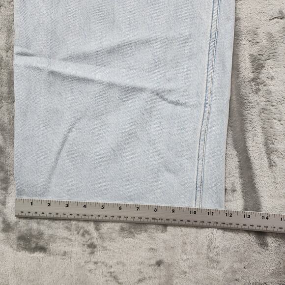 Abercrombie & Fitch Jeans Womens 28/6 Blue Crop Wide Leg High‎ Rise Light Wash - Picture 11 of 12